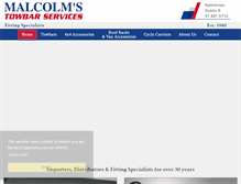 Tablet Screenshot of malcolms.ie